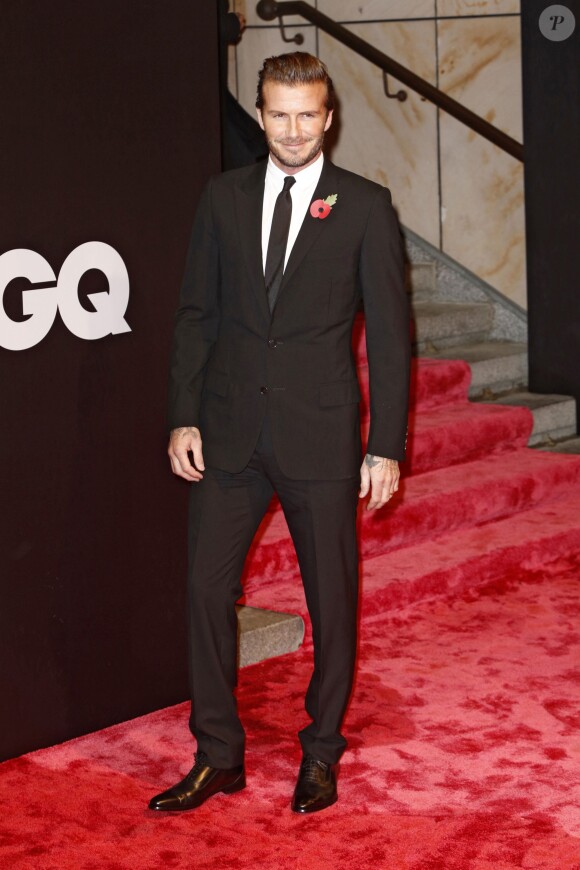 David Beckham lors des GQ Men of the Year Awards à Berlin, le 7 novembre 2013.