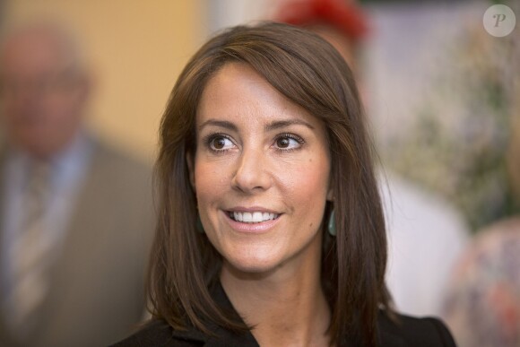 La princesse Marie de Danemark visite un hôpital pour enfants et prend le thé avec eux à Sonderborg, le 12 novembre 2013.