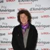 Florence Arthaud au 91e Prix d'Amérique Marionnaud à l'hippodrome de Vincennes, le 29 janvier 2012.