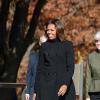 Michelle Obama à la cérémonie du 11 novembre au cimetière nationale d'Arlington, le 11 novembre 2013.