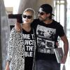 Exclusif - Sami Khedira et sa compagne Lena Gercke à l'aéroport de Madrid le 6 novembre 2013.