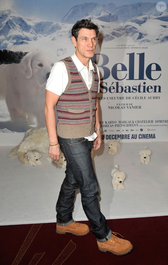 Marc Lavoine lors de l'avant-première du film Belle et Sébastien à Paris le 17 novembre 2013