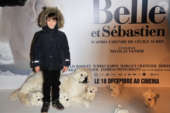 Félix Bossuet lors de l'avant-première du film Belle et Sébastien à Paris le 17 novembre 2013