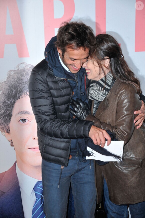 Ruben Alves et Chantal Lauby complices à la première du film Les Garçons et Guillaume, à table ! au Gaumont Opéra à Paris, le 18 novembre 2013.