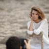 Daria Werbowy dans le making of de campagne de la maison Mango