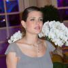 Charlotte Casiraghi, enceinte, au dîner de gala des 50 ans de l'association AMADE Mondiale à l'hôtel Hermitage de Monaco le 4 octobre 2013.