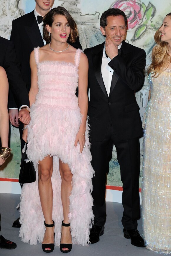 Charlotte Casiraghi et Gad Elmaleh, complices lors du Bal de la Rose 2013, le 23 mars 2013 au Sporting de Monte-Carlo.