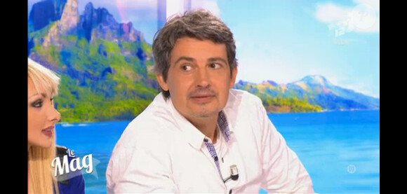 Le comédien Philippe Vasseur sur le plateau du Mag sur NRJ 12, le mardi 19 novembre 2013.