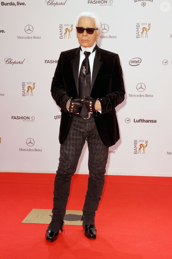 Karl Lagerfeld lors des Bambi Awards 2013 à Berlin, le 14 novembre 2013.