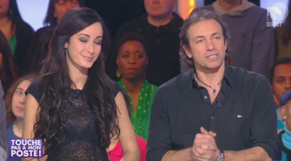 Philippe Candeloro et Kenza Farrah dans l'émission "Touche pas à mon poste" du jeudi 21 novembre 2013.