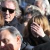 François Bernheim aux côtés de Julie Depardieu aux obsèques de Guillaume Depardieu le 17/10/2008