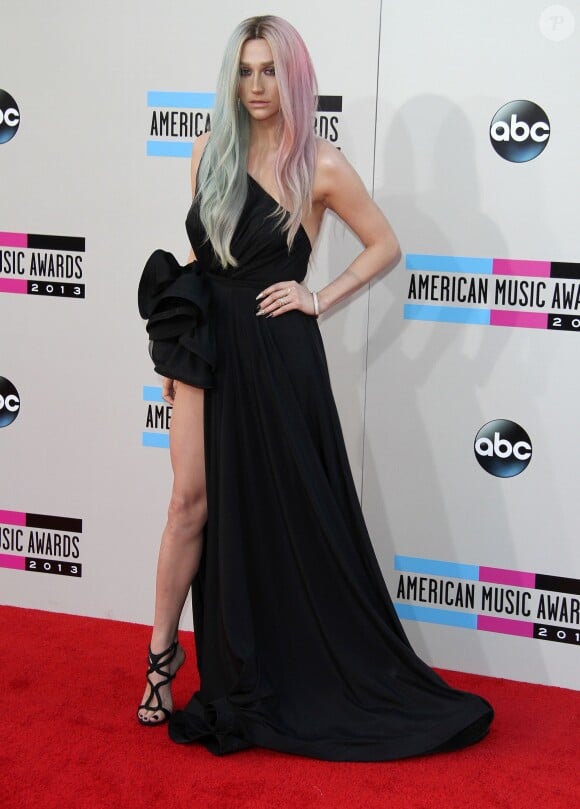 Kesha sur le tapis rouge des "American Music Awards 2013" à Los Angeles, le 24 novembre 2013.