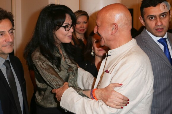 Exclusif - Yamina Benguigui, Reza Reghati au vernissage de l'exposition "Azerbaïdjan: Terre de Tolérance" à Paris, le 22 novembre 2013