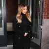 Kim Kardashian quitte l'appartement de Kanye West à SoHo. New York, le 25 novembre 2013.
