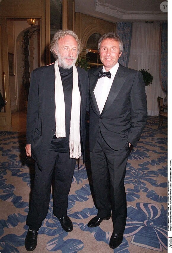 Pierre Richard et Francis Veber lors d'une soirée à Cannes en 1999