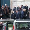 Exclusif - Francine Ceuzin (la femme de Paul Ceuzin) lors des obsèques du grand ami de Jacques Martin, Paul Ceuzin, en l'église Saint-Roch à Paris, le 19 novembre 2013