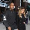 Kanye West et Kim Kardashian à New York, le 25 novembre 2013.