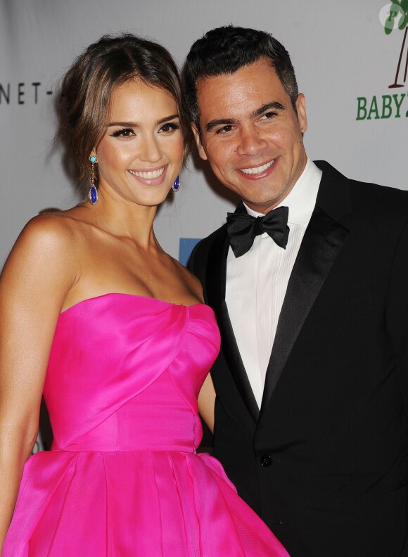 Jessica Alba et son mari Cash Warren au gala annuel "BABY2BABY"  le 9 novembre 2013.