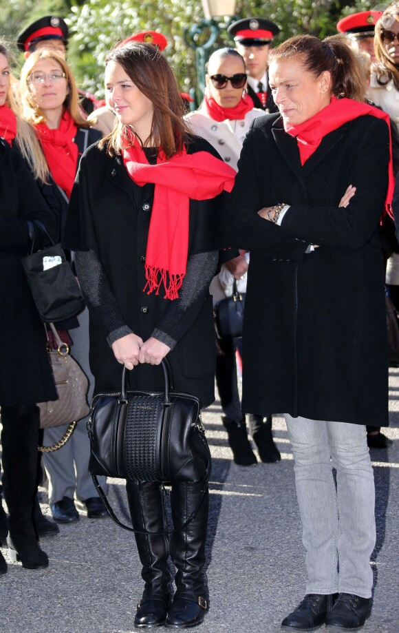 La princesse Stéphanie de Monaco, avec sa fille Pauline Ducruet et son frère le prince Albert II, prenait part le 29 novembre 2013, à deux jours de la Journée mondiale contre le sida, à une commémoration sur le parvis du Musée océanographique de Monte-Carlo. En présence de membres et d'affiliés de l'association Fight Aids Monaco présidée par la princesse, huit courtepointes ont été déployées en hommage aux malades décédés.