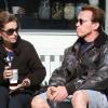 Arnold Schwarzenegger et sa femme Maria Shriver à Brentwood, le 2 février 2011.
