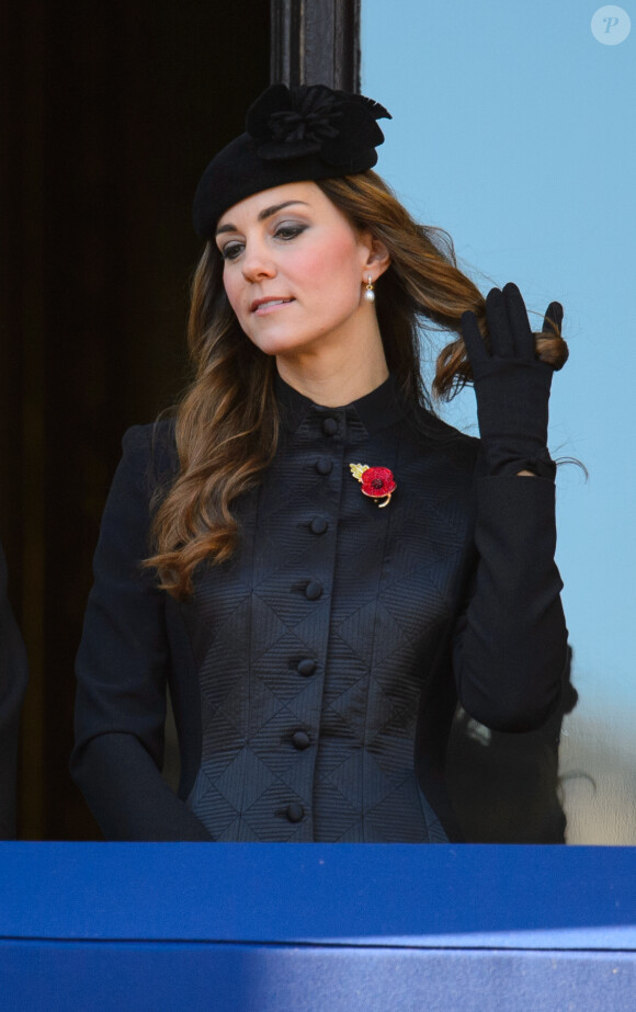 La duchesse Catherine de Cambridge lors du Remembrance Sunday, le 10 novembre 2013 à Londres.