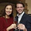 Le prince Felix et la princesse Claire de Luxembourg présentaient pour la première fois les vins de leur domaine provençal, le Château les Crostes, le 27 novembre 2013 au restaurant luxembourgeois La Table des Guilloux.