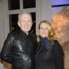 Jean-Paul Gaultier et Stanislassia Klein (créatrice de Stella Cadente) lors de la 18e édition de l'opération Sapins de Noël des Créateurs à l'hôtel Salomon de Rothschild à Paris, le 3 décembre 2013.