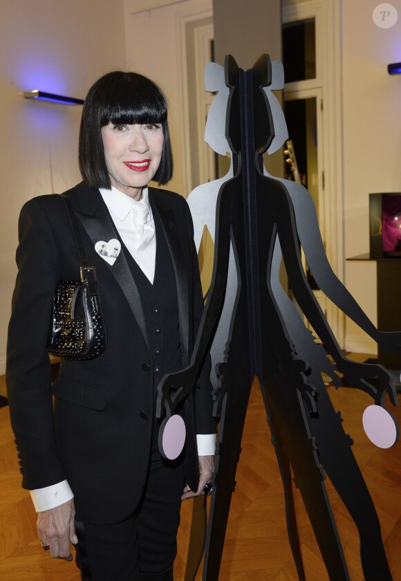 Chantal Thomass lors de la 18e édition de l'opération Sapins de Noël des Créateurs à l'hôtel Salomon de Rothschild à Paris, le 3 décembre 2013.