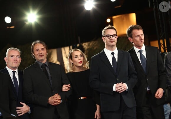 Madds Mikkelsen, Noomi Rapace et Nicolas Winding Refn lors du 13e Festival international du film de Marrakech le 4 décembre 2013