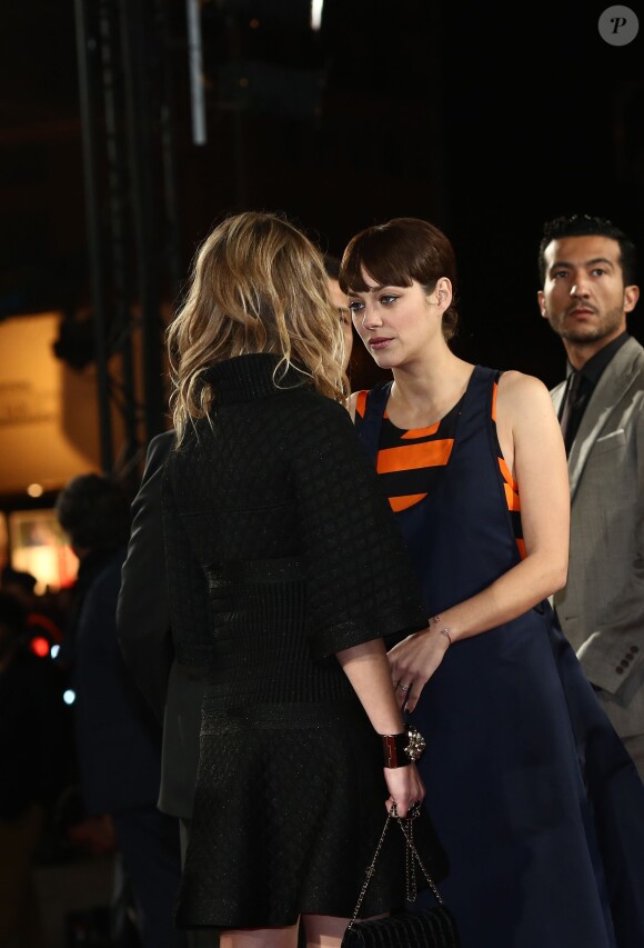 Marion Cotillard et Sylvie Testud lors du 13e Festival international du film de Marrakech le 4 décembre 2013
