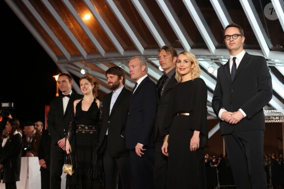La délégation Nordique, Madds Mikkelsen, Noomi Rapace et Nicolas Winding Refn lors du 13e Festival international du film de Marrakech le 4 décembre 2013