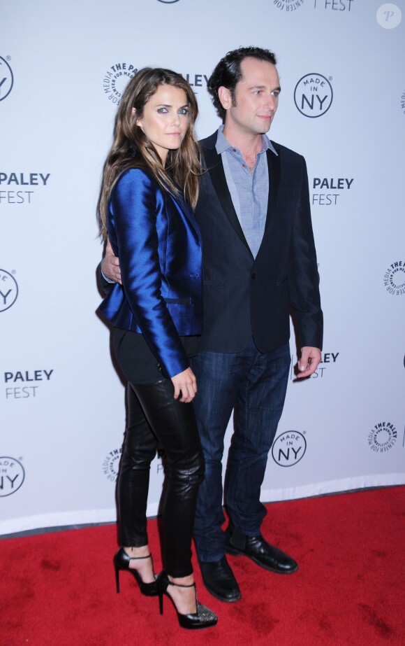 Keri Russell et Matthew Rhys présentent "The Americans" à New York, le 4 octobre 2013.