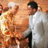 Nelson Mandela avec P. Diddy à New York en 2005