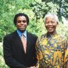 Nelson Mandela et Carl Lewis en 1998