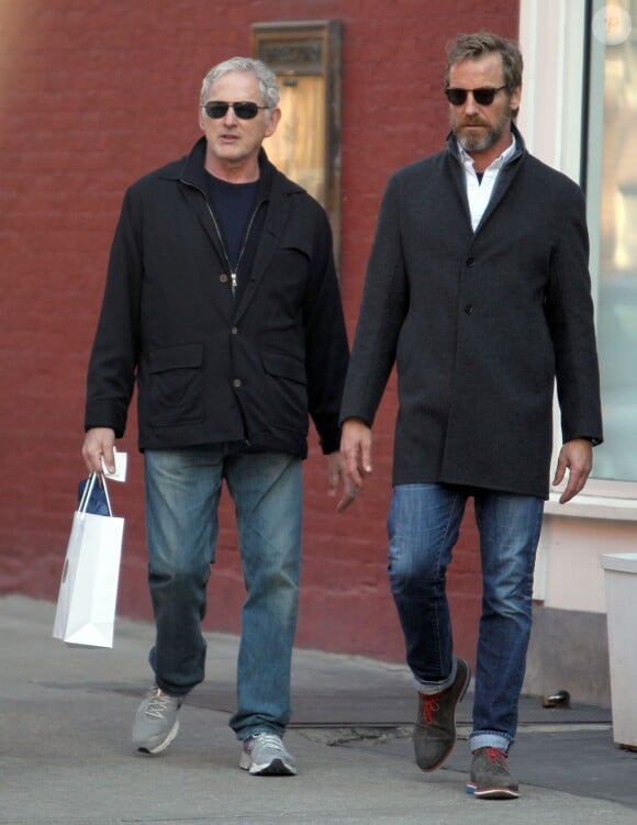 Victor Garber et son compagnon Rainer Andreesen à New York, le 9 mars 2013.