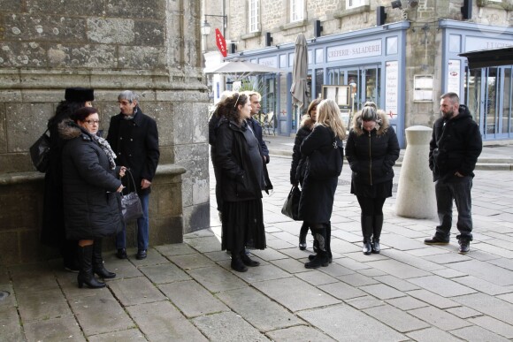 Exclusif - Obsèques de Jacqueline Duforest en la Collégiale Saint-Aubin de Guérande, le 28 Novembre 2013.