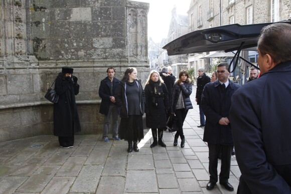 Exclusif - Obsèques de Jacqueline Duforest en la Collégiale Saint-Aubin de Guérande, le 28 Novembre 2013.