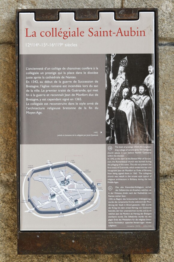 Exclusif - Obsèques de Jacqueline Duforest en la Collégiale Saint-Aubin de Guérande, le 28 Novembre 2013.