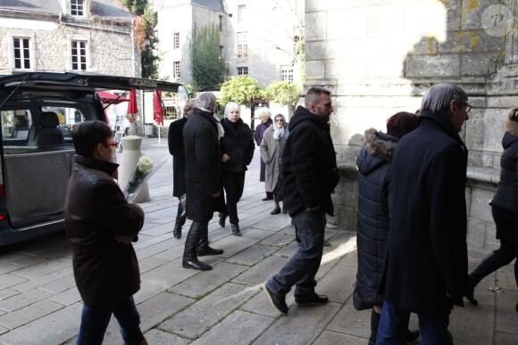 Exclusif - Obsèques de Jacqueline Duforest en la Collégiale Saint-Aubin de Guérande, le 28 Novembre 2013.