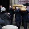 Exclusif - Obsèques de Jacqueline Duforest en la Collégiale Saint-Aubin de Guérande, le 28 Novembre 2013.