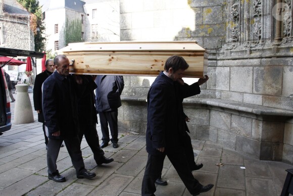 Exclusif - Obsèques de Jacqueline Duforest en la Collégiale Saint-Aubin de Guérande, le 28 Novembre 2013.