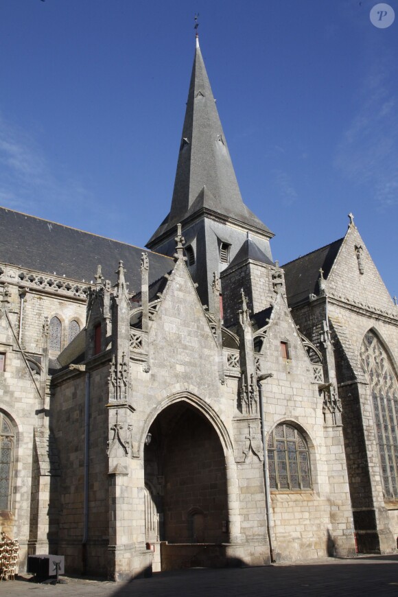 Exclusif - Obsèques de Jacqueline Duforest en la Collégiale Saint-Aubin de Guérande, le 28 Novembre 2013.