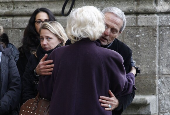 Exclusif - Obsèques de Jacqueline Duforest en la Collégiale Saint-Aubin de Guérande, le 28 Novembre 2013.