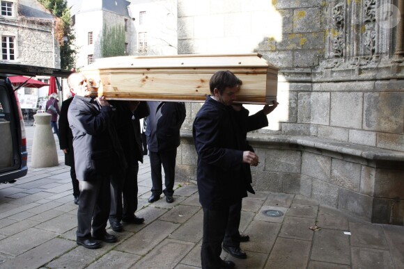 Exclusif - Obsèques de Jacqueline Duforest en la Collégiale Saint-Aubin de Guérande, le 28 Novembre 2013.