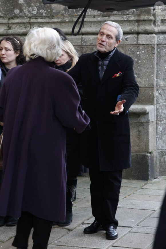 Exclusif - Obsèques de Jacqueline Duforest en la Collégiale Saint-Aubin de Guérande, le 28 Novembre 2013.