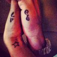 Photo postée sur le compte de Thomas Vergara officiel et de Nabilla Officiel sur Instagram : Nabilla et Thomas se sont tatoués LOVE !