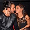 Nabilla Benattia et son compagnon Thomas Vergara font la fête au Nice Club de Dour en Belgique, le 8 novembre 2013.