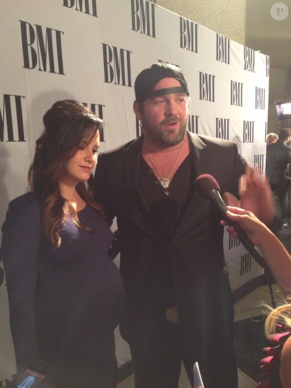 Lee Brice et sa femme Sara, ici lors des BMI Country Awards en novembre 2013, ont accueilli le 4 décembre 2013 leur deuxième fils, un bébé prénommé Ryker