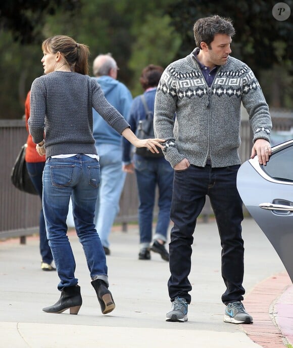 Jennifer Garner et son mari Ben Affleck à Los Angeles, le 8 décembre 2013.