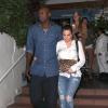 Lamar Odom et Khloé Kardashian au restaurant "Taverna Tony" à Malibu le 18 avril 2013